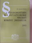 Dr. Jakab András - A közalkalmazottakra és a köztisztviselőkre vonatkozó munkaügyi jogszabályok 2003 [antikvár]
