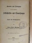 Franz Xaver Weninger - Anreden und Predigten für die verschiedenen Festlichkeiten und Einweihungen im Laufe des Kirchenjahres (gótbetűs) [antikvár]