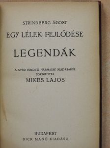 Strindberg Ágost - Egy lélek fejlődése VIII. [antikvár]