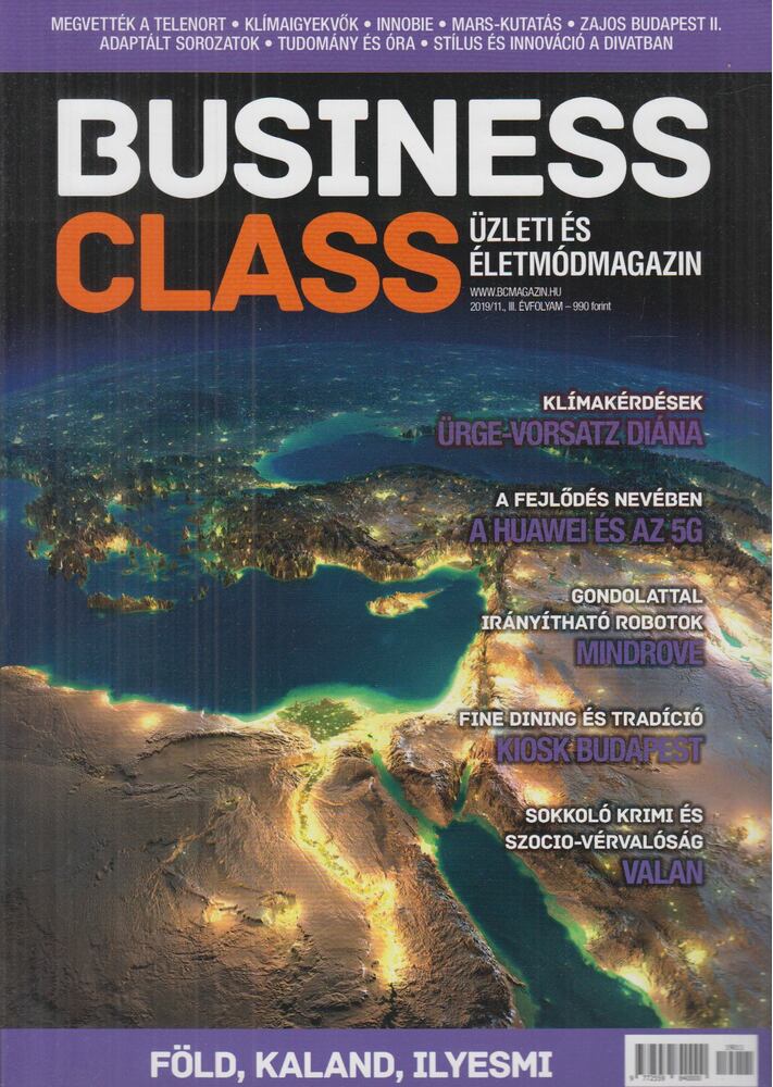 Gaszner Veronika (főszerk.) - Business Class 2019/11. III. évfolyam [antikvár]