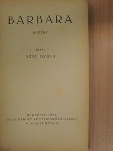 Szini Gyula - Barbara [antikvár]
