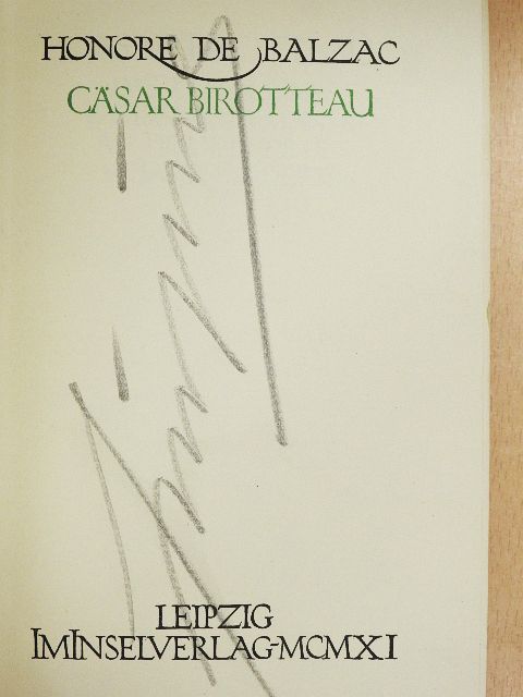 Honore de Balzac - Cäsar Birotteau [antikvár]