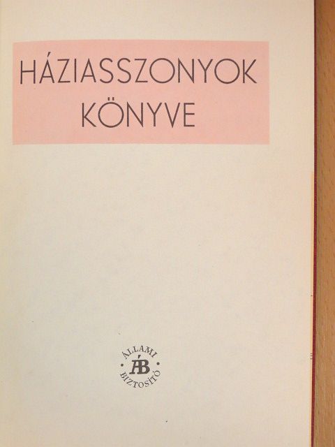Háziasszonyok könyve [antikvár]
