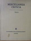 A. Marastoni - Miscellanea Critica II. (töredék) [antikvár]