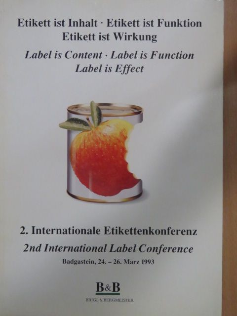 Brian Jahnke - 2. Internationale Etikettenkonferenz/2nd International Label Conference [antikvár]