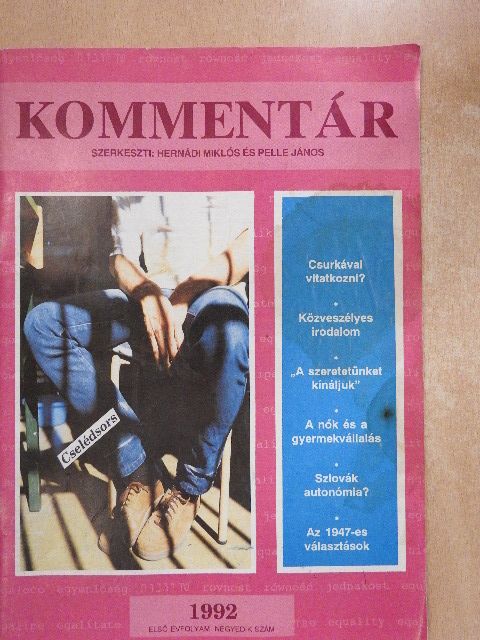 Bíró Dávid - Kommentár 1992/4. [antikvár]