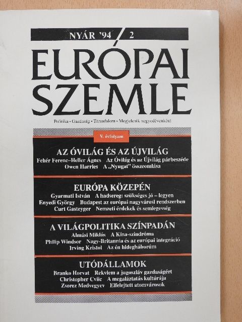 Deák Péter - Európai Szemle 1994. nyár [antikvár]