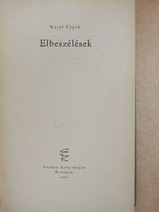 Karel Čapek - Elbeszélések [antikvár]