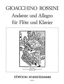 ROSSINI, G. - ANDANTE UND ALLEGRO FÜR FLÖTE UND KLAVIER (DIETER H.FÖRSTER)