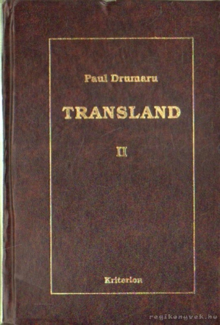 Paul Drumaru - Transland II. (román) [antikvár]