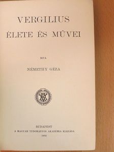 Némethy Géza - Vergilius élete és művei [antikvár]