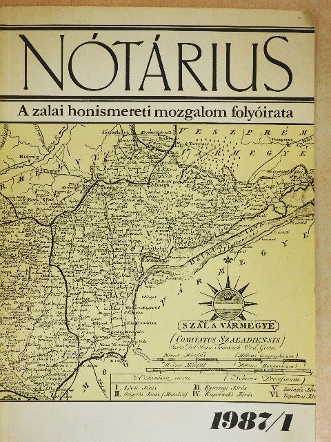 Czigány László - Nótárius 1987/1. [antikvár]