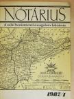 Czigány László - Nótárius 1987/1. [antikvár]