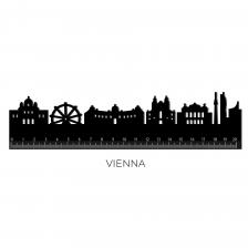Legami vonalzó, 15cm, Wien körvonal
