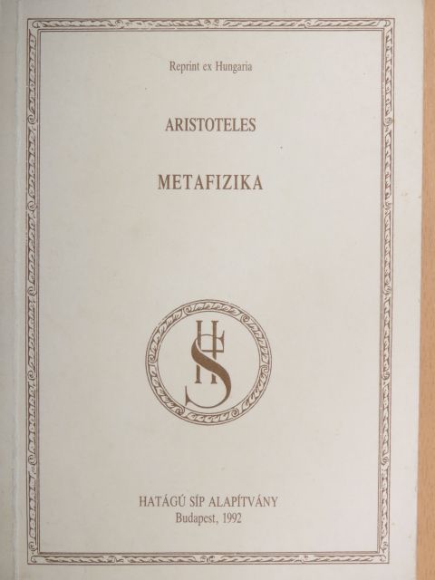 Aristoteles - Metafizika [antikvár]