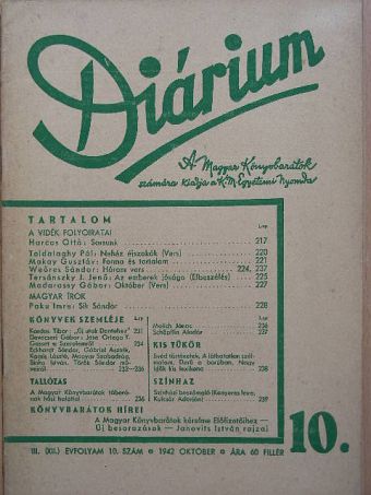 Devecseri Gábor - Diárium 1942. október [antikvár]