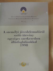 Dr. Andrási Jánosné - A személyi jövedelemadóról szóló törvény egységes szerkezetben állásfoglalásokkal 1998 [antikvár]