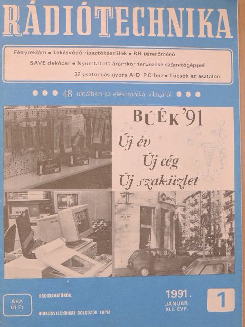 Békei Ferenc - Rádiótechnika 1991. január [antikvár]