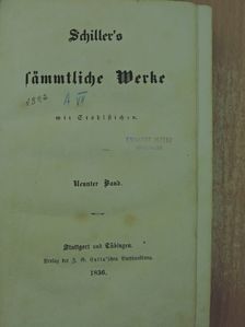 Friedrich Schiller - Schiller's sämmtliche Werke IX. (gótbetűs) [antikvár]