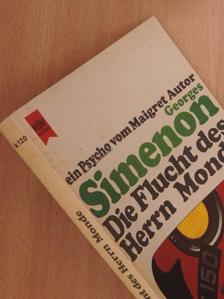 Georges Simenon - Die Flucht des Herrn Monde [antikvár]