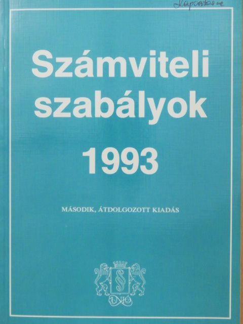 Dr. Zelei Beatrix - Számviteli szabályok 1993 [antikvár]