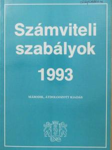 Dr. Zelei Beatrix - Számviteli szabályok 1993 [antikvár]