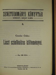 Geszler Ödön - Liszt szinfónikus költeményei [antikvár]