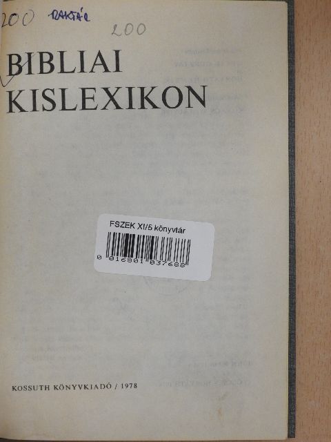 Gecse Gusztáv - Bibliai kislexikon [antikvár]
