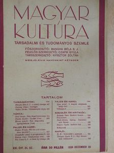 B. B. - Magyar Kultúra 1934. december 20. [antikvár]