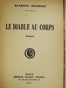 Raymond Radiguet - Le diable au corps [antikvár]