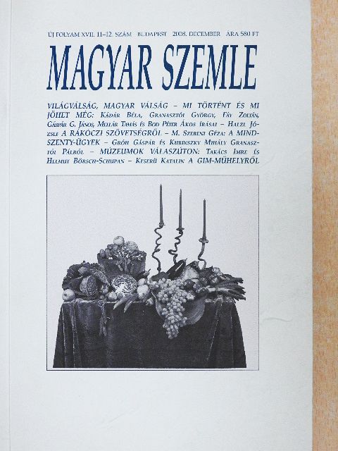 Babits Mihály - Magyar Szemle 2008. december [antikvár]