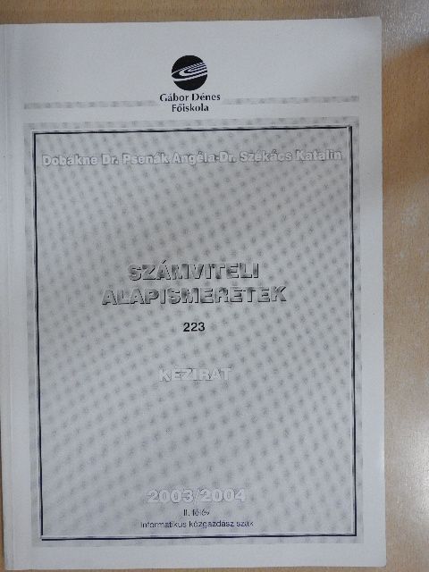 Dobákné dr. Psenák Angéla - Számviteli alapismeretek 2003/2004. II. félév [antikvár]