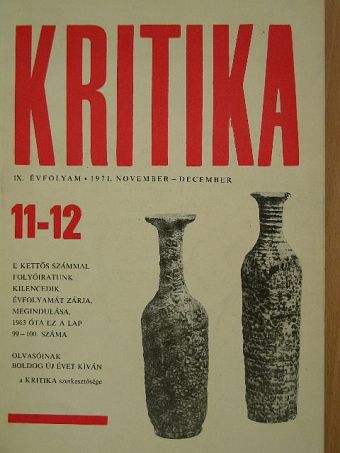 Ágh István - Kritika 1971. november-december [antikvár]