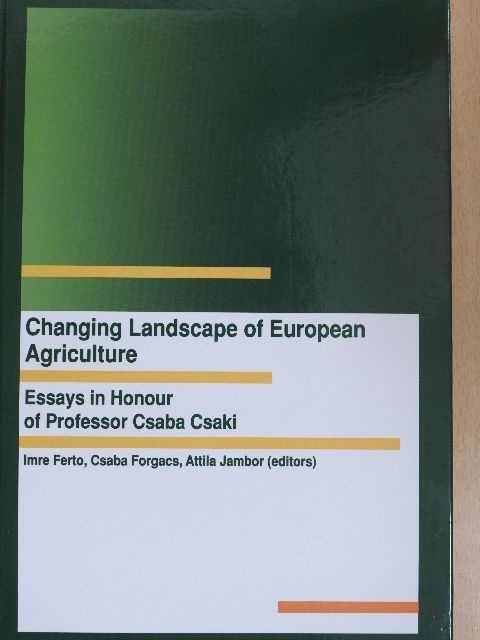 David Harvey - Changing Landscape of European Agriculture [antikvár]