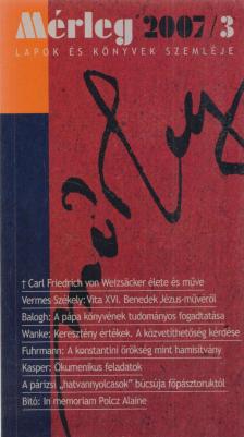 Mártonffy Marcell - Mérleg 2007/3 [antikvár]