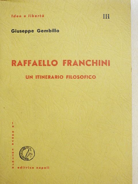 Giuseppe Gembillo - Raffaello Franchini [antikvár]