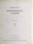 Kárteszi Ferenc - Középiskolai matematikai lapok 1955. február [antikvár]