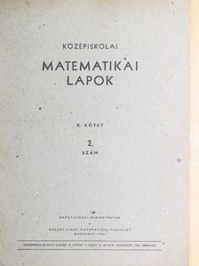 Kárteszi Ferenc - Középiskolai matematikai lapok 1955. február [antikvár]
