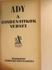 Ady Endre - A minden-titkok versei [antikvár]