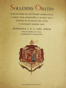 Dr. Serédi Jusztinián - Ünnepi beszéd [antikvár]
