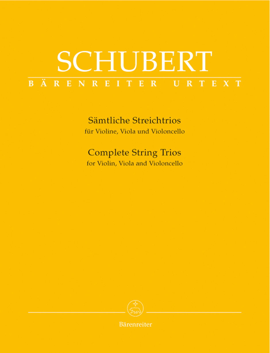 SCHUBERT - SAEMTLICHE STREICHTRIOS FÜR VIOLINE, VIOLA UND VIOLONCELLO STIMMEN URTEXT