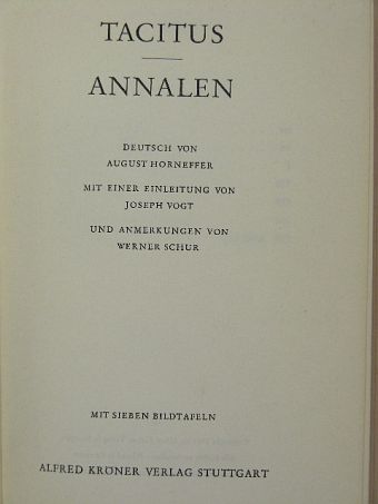 Tacitus - Annalen [antikvár]