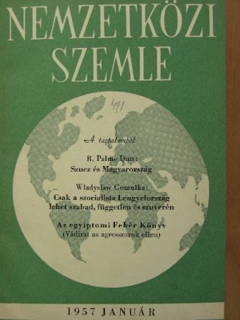 B. Leontyev - Nemzetközi Szemle 1957. (nem teljes évfolyam) [antikvár]