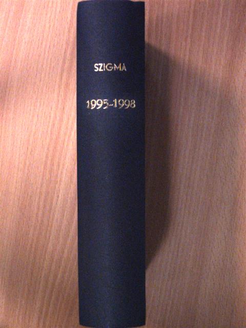 Czakó Erzsébet - Szigma 1995-1997. 1-4./1998. (nem teljes évfolyam) [antikvár]