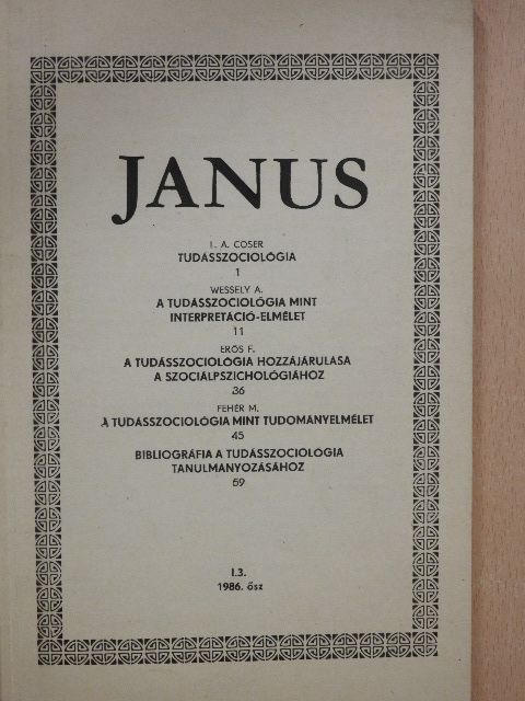 Erős F. - Janus 1986. ősz [antikvár]