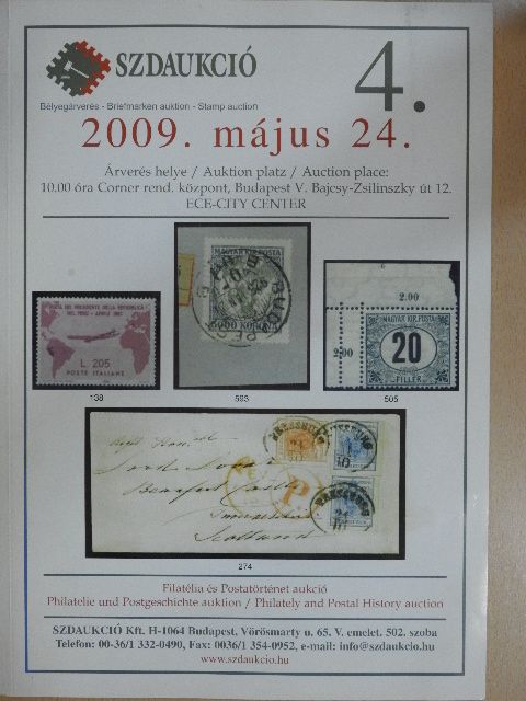 Bélyegárverés 2009. május 24. [antikvár]