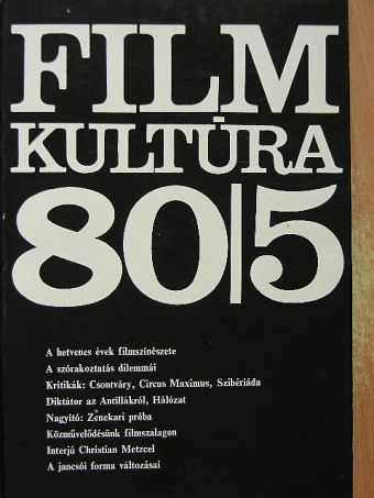 Almási Miklós - Filmkultúra 1980. szeptember-október [antikvár]