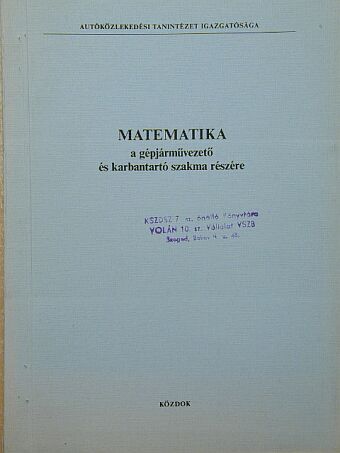 Gáti György - Matematika [antikvár]