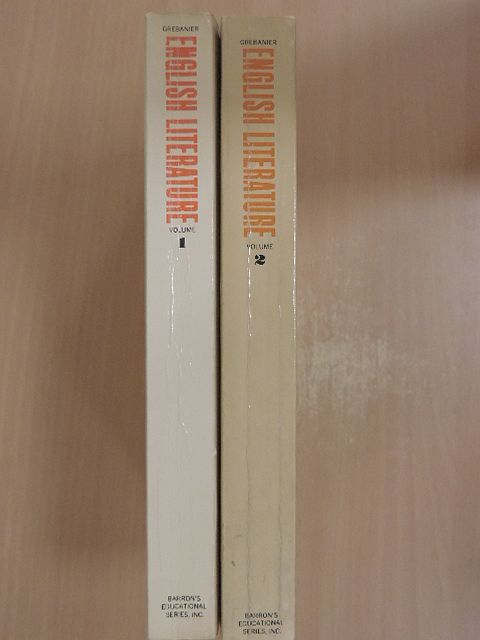 Prof. Bernard D. N. Grebanier - Essentials of the English literature I-II. [antikvár]