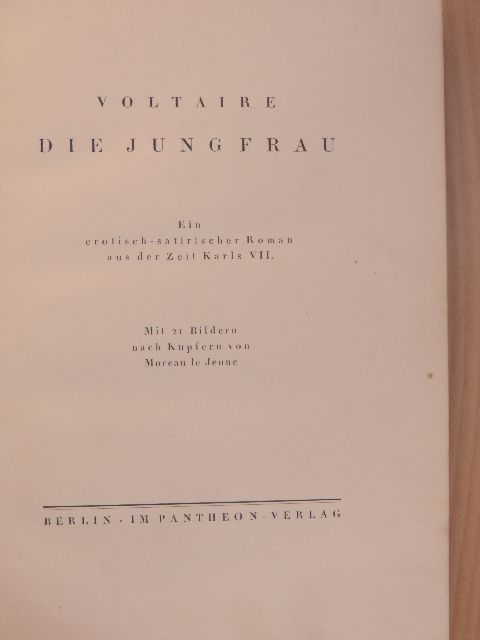 Voltaire - Die Jungfrau [antikvár]